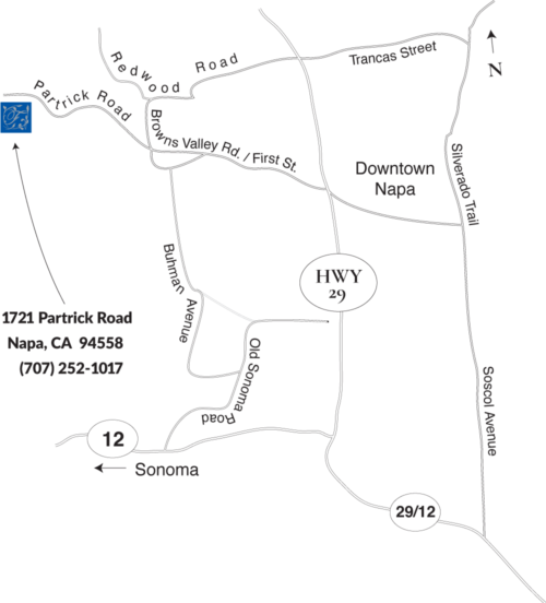 Fontanella Family Winery Location Map